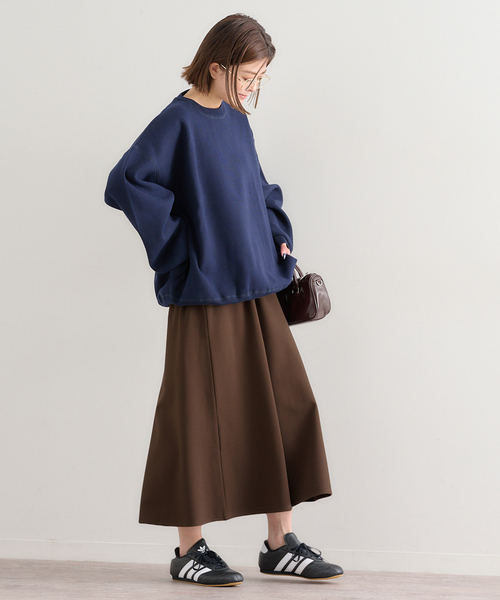 U by SPICK&SPAN（ユーバイスピックアンドスパン）の「《WEB限定》カットフレアスカート（スカート・レディース・ブラウン/ブラック・36/38）」の10枚目の写真