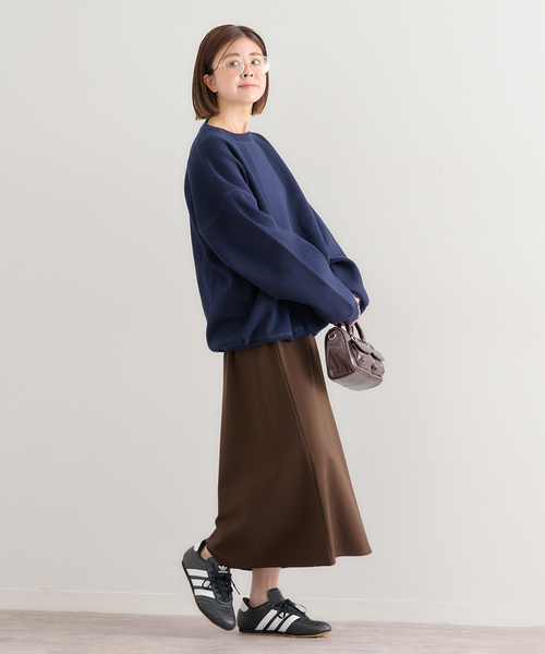 U by SPICK&SPAN（ユーバイスピックアンドスパン）の「《WEB限定》カットフレアスカート（スカート・レディース・ブラウン/ブラック・36/38）」の5枚目の写真