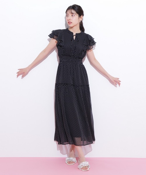 JILLSTUART ティアードワンピース ジルバイジルスチュアート JILL by JILLSTUART ボリューム