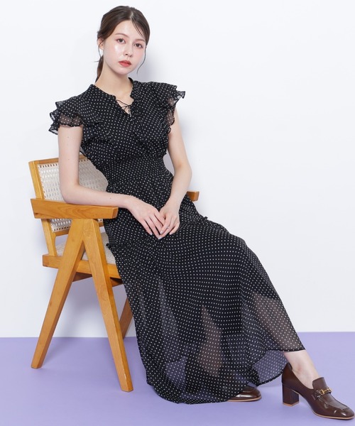 JILL by JILL STUART（ジルバイジルスチュアート）の「◇ボリュームティアードワンピース（ワンピース・レディース・ホワイト/グリーン/ブラック系その他/グレー・FREE）」の11枚目の写真