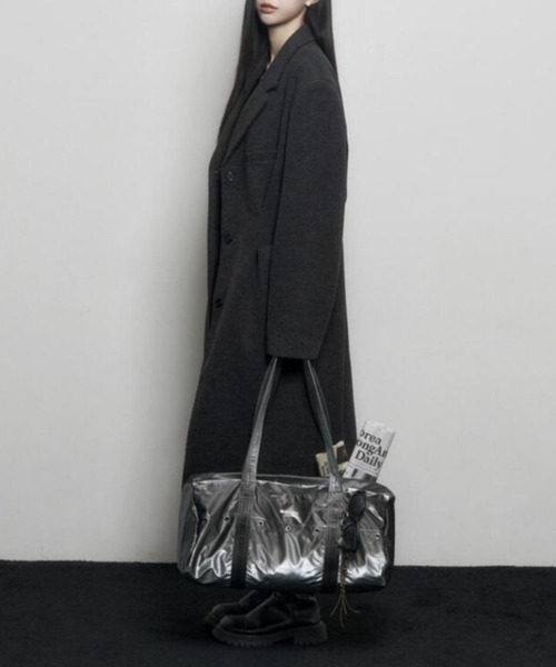 【BLACKPURPLE】24FW★ NIKI Glossy the Duffel Bag BLACK PURPLE】NIKI Glossy the Duffel Bag (2color) | OUR