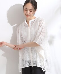 Cutie Blonde | 大人レトロスタイルに レースポンチョシャツ(シャツ/ブラウス)