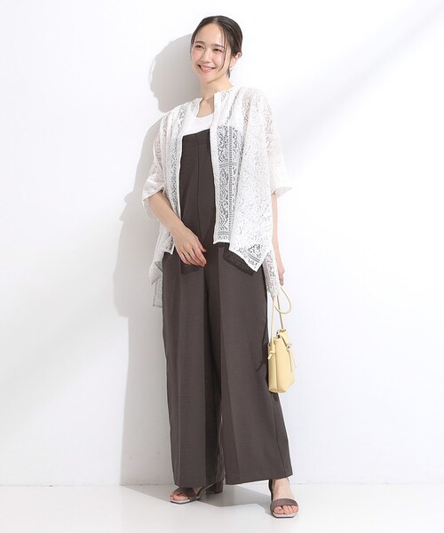Cutie Blonde（キューティーブロンド）の「大人レトロスタイルに レースポンチョシャツ（シャツ/ブラウス・レディース・ブラック/ホワイト/ダークブラウン・00）」の6枚目の写真
