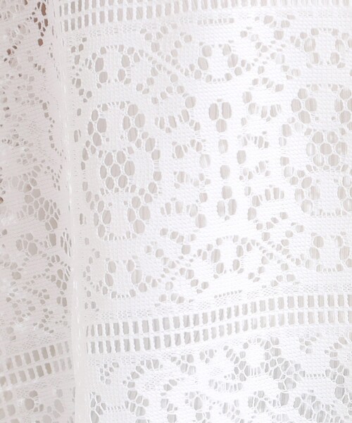 Cutie Blonde（キューティーブロンド）の「大人レトロスタイルに レースポンチョシャツ（シャツ/ブラウス・レディース・ブラック/ホワイト/ダークブラウン・00）」の7枚目の写真