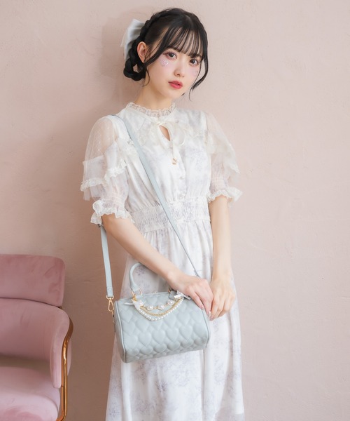 ROJITA（ロジータ）の「ハートキルティングチェーンBAG（ハンドバッグ・レディース・ホワイト/ブラック/サックスブルー/ピンク・FREE）」の19枚目の写真