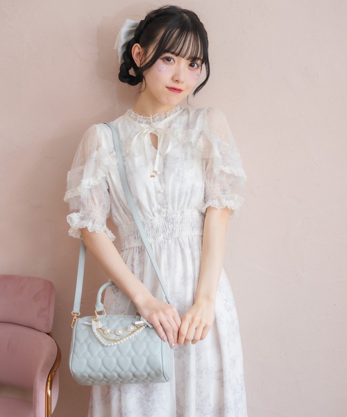 ハートキルティングチェーンBAG（ハンドバッグ）｜ROJITA