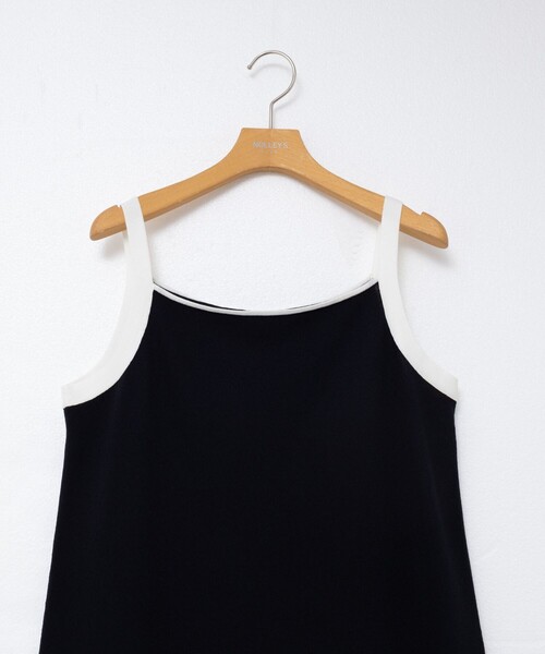 NOLLEY’S Sophi(ノーリーズソフィ)の「《手洗い可能》配色ニットロングキャミワンピース(ワンピース・レディース・ダークネイビー/ブラウン・38)」の19枚目の写真