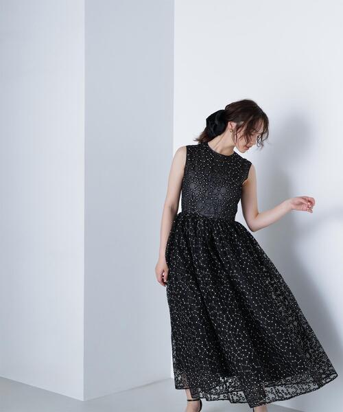 NATURAL BEAUTY BASIC(ナチュラルビューティーベーシック)の「◇【BLANC】シアーエンブロイダリーワンピース(ワンピース・レディース・ホワイト系その他/ブラック系その他・P/S/MEDIUM)」の2枚目の写真