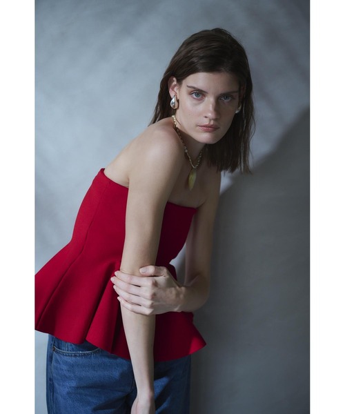 Estella.K(エステラケー)の「Raisa Knit Top ベアニットペプラムニットTOP(その他トップス・レディース・ホワイト/ブラック/レッド/ピンク/イエロー・FREE)」の19枚目の写真