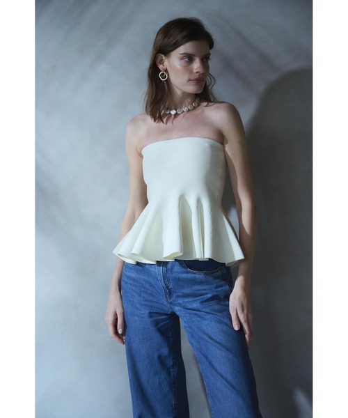 Estella.K(エステラケー)の「Raisa Knit Top ベアニットペプラムニットTOP(その他トップス・レディース・ホワイト/ブラック/レッド/ピンク/イエロー・FREE)」の14枚目の写真
