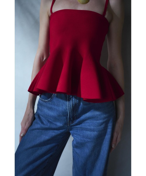 Estella.K(エステラケー)の「Raisa Knit Top ベアニットペプラムニットTOP(その他トップス・レディース・ホワイト/ブラック/レッド/ピンク/イエロー・FREE)」の15枚目の写真