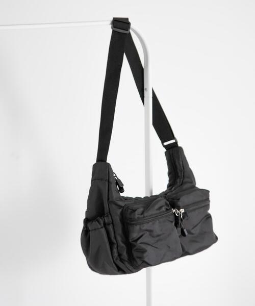 URBAN RESEARCH Sonny Label（アーバンリサーチサニーレーベル）の「グログラン2ポケットショルダーバッグ（ショルダーバッグ・レディース・ブラック/グレー・ONE）」の16枚目の写真