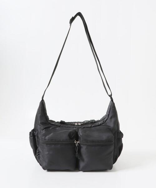 URBAN RESEARCH Sonny Label（アーバンリサーチサニーレーベル）の「グログラン2ポケットショルダーバッグ（ショルダーバッグ・レディース・ブラック/グレー・ONE）」の18枚目の写真