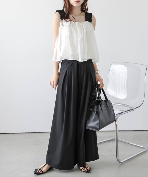 AMELY(エミリー)の「バックリボンシアービスチェ(その他トップス・レディース・ブラック/ホワイト・フリー)」の3枚目の写真
