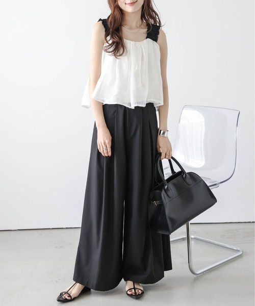 AMELY(エミリー)の「バックリボンシアービスチェ(その他トップス・レディース・ブラック/ホワイト・フリー)」の4枚目の写真