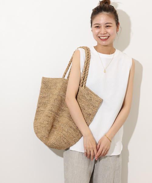 JOURNAL STANDARD relume(ジャーナルスタンダード レリューム)の「《追加2》TCワッフルノースリーブ(Tシャツ/カットソー・レディース・ホワイト/ブラック/ストーン・FREE)」の6枚目の写真