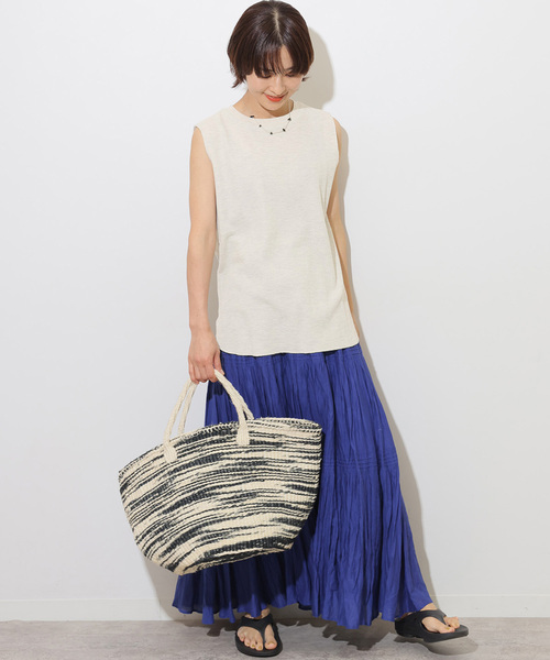 JOURNAL STANDARD relume(ジャーナルスタンダード レリューム)の「《追加2》TCワッフルノースリーブ(Tシャツ/カットソー・レディース・ホワイト/ブラック/ストーン・FREE)」の16枚目の写真