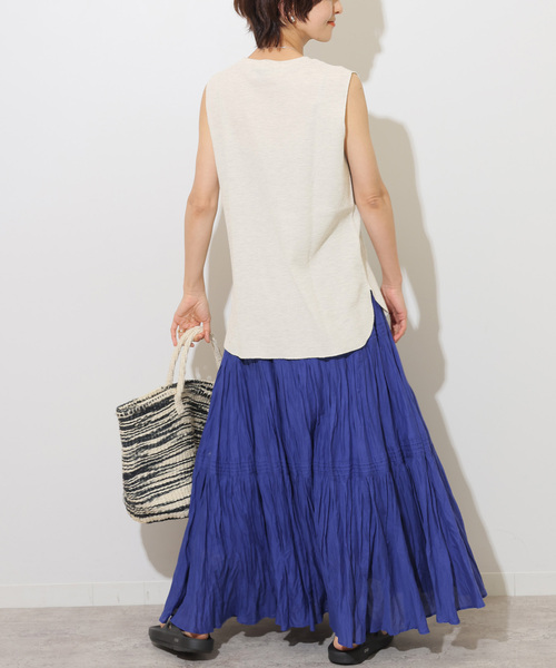 JOURNAL STANDARD relume(ジャーナルスタンダード レリューム)の「《追加2》TCワッフルノースリーブ(Tシャツ/カットソー・レディース・ホワイト/ブラック/ストーン・FREE)」の18枚目の写真