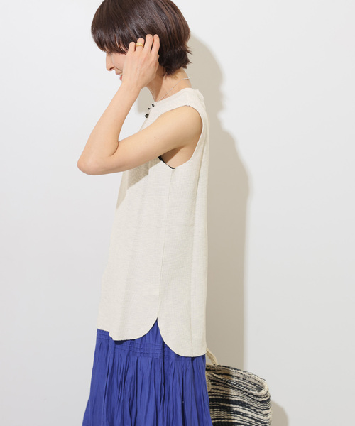 JOURNAL STANDARD relume(ジャーナルスタンダード レリューム)の「《追加2》TCワッフルノースリーブ(Tシャツ/カットソー・レディース・ホワイト/ブラック/ストーン・FREE)」の20枚目の写真