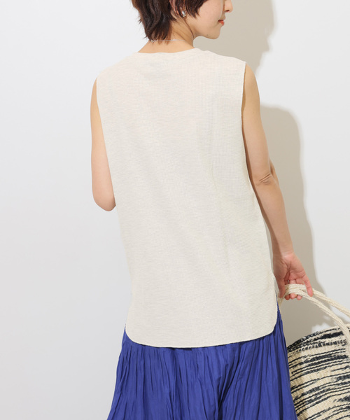 JOURNAL STANDARD relume(ジャーナルスタンダード レリューム)の「《追加2》TCワッフルノースリーブ(Tシャツ/カットソー・レディース・ホワイト/ブラック/ストーン・FREE)」の21枚目の写真