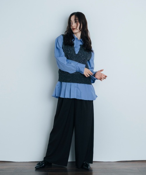 スパンコールショートベスト（ベスト）｜Shelly island（シェリー