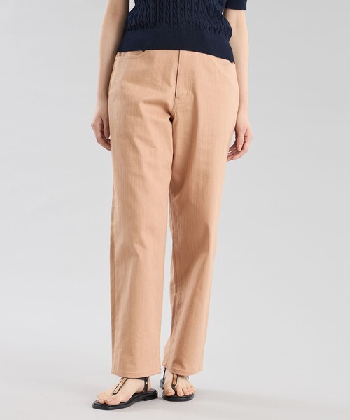 MACKINTOSH PHILOSOPHY（ﾏｯｷﾝﾄｯｼｭ ﾌｨﾛｿﾌｨｰ）の「GREY LABEL シンチバックワイドデニム（デニムパンツ・レディース・ブルー/ダークネイビー/オレンジ・1/2/5/6）」の3枚目の写真