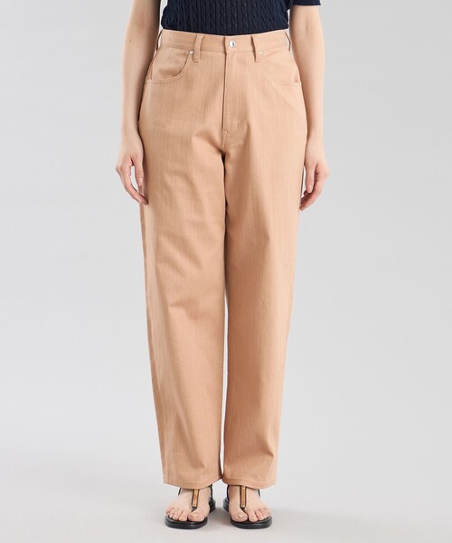 MACKINTOSH PHILOSOPHY（ﾏｯｷﾝﾄｯｼｭ ﾌｨﾛｿﾌｨｰ）の「GREY LABEL シンチバックワイドデニム（デニムパンツ・レディース・ブルー/ダークネイビー/オレンジ・1/2/5/6）」の8枚目の写真