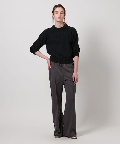 ASTRAET（アストラット）の「＜ASTRAET＞3G クルーネック ニット（ニット/セーター・レディース・ブラック/オフホワイト・FREE）」の7枚目の写真