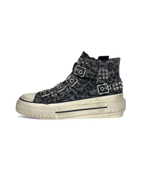 ASH/アッシュ 【RAINBOW STUDS】レオパード柄厚底スタッズ