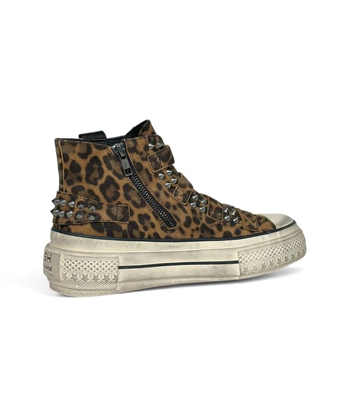 ASH/アッシュ 【RAINBOW STUDS】レオパード柄厚底スタッズ