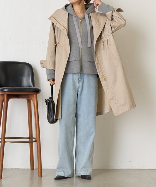 Jena espace merveilleux(ジェナ エスパスメルヴェイユ)の「【新色登場!】フリル切替パーカー(パーカー・レディース・グレー/ネイビー/アイボリー・FREE)」の7枚目の写真