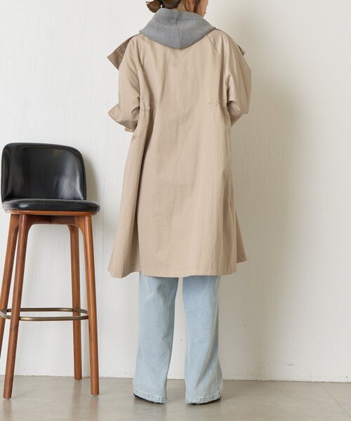 Jena espace merveilleux(ジェナ エスパスメルヴェイユ)の「【新色登場!】フリル切替パーカー(パーカー・レディース・グレー/ネイビー/アイボリー・FREE)」の8枚目の写真