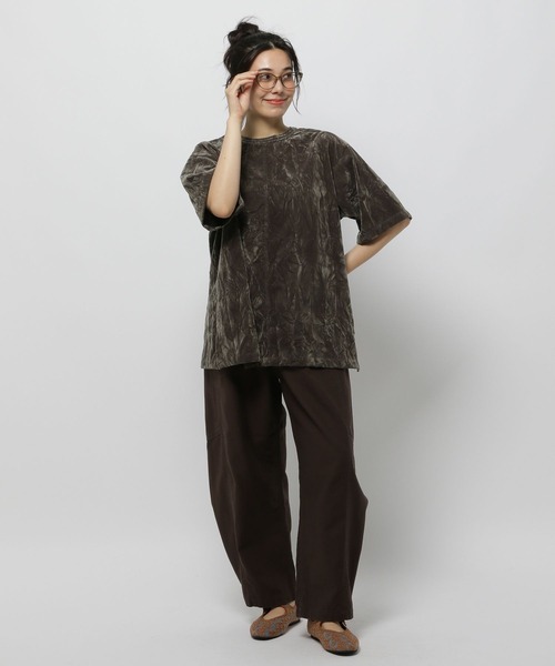 セール】ベロアTEEブラウス（シャツ/ブラウス）｜niko and