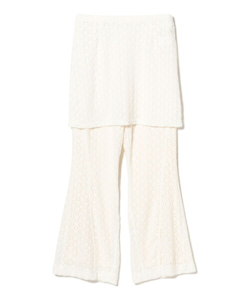 Ray BEAMS（レイビームス）の「レース スカート セット フレア パンツ（その他パンツ・レディース・ブラック/ホワイト・ONE SIZE）」の12枚目の写真