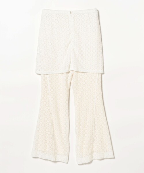Ray BEAMS（レイビームス）の「レース スカート セット フレア パンツ（その他パンツ・レディース・ブラック/ホワイト・ONE SIZE）」の15枚目の写真