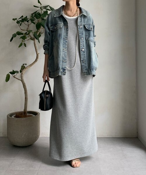 DouDou(ドゥドゥ)の「オーバーサイズデニムジャケット(その他アウター・レディース・インディゴブルー・FREE)」の2枚目の写真