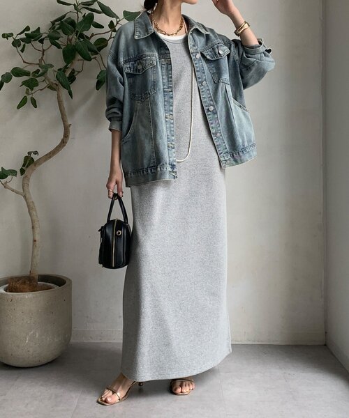 DouDou(ドゥドゥ)の「オーバーサイズデニムジャケット(その他アウター・レディース・インディゴブルー・FREE)」の3枚目の写真