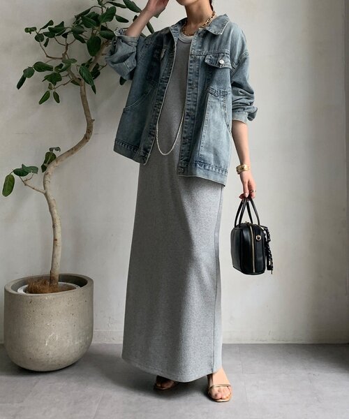 DouDou(ドゥドゥ)の「オーバーサイズデニムジャケット(その他アウター・レディース・インディゴブルー・FREE)」の4枚目の写真