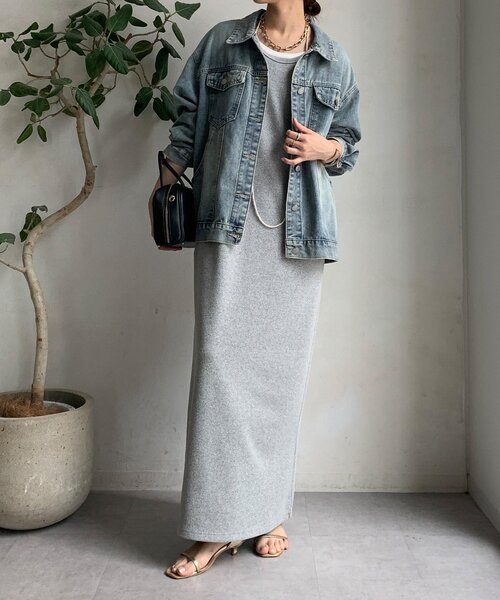 DouDou(ドゥドゥ)の「オーバーサイズデニムジャケット(その他アウター・レディース・インディゴブルー・FREE)」の5枚目の写真