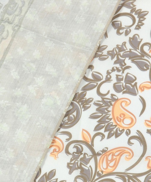 studio CLIP(スタディオクリップ)の「大判パネル柄スカーフ(ストール/ショール・レディース・ネイビー/ベージュ・FREE)」の16枚目の写真