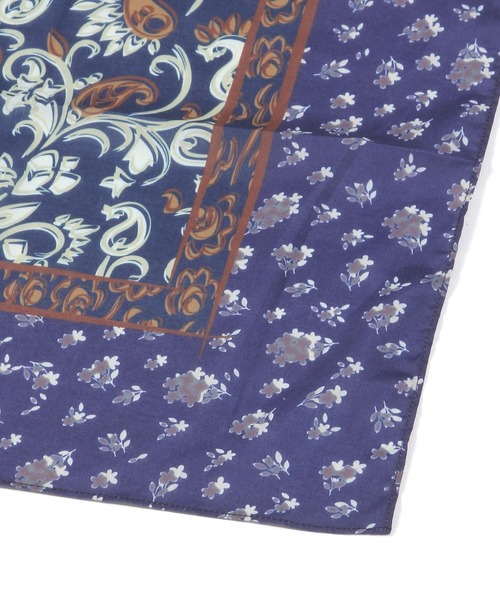 studio CLIP(スタディオクリップ)の「大判パネル柄スカーフ(ストール/ショール・レディース・ネイビー/ベージュ・FREE)」の18枚目の写真