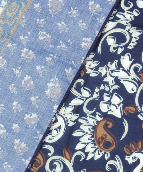 studio CLIP(スタディオクリップ)の「大判パネル柄スカーフ(ストール/ショール・レディース・ネイビー/ベージュ・FREE)」の19枚目の写真