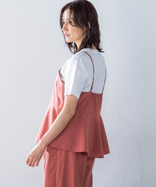 LAUTREAMONT(ロートレアモン)の「アシメラップキャミブラウス≪セットアップ対応/洗濯機で洗える≫(シャツ/ブラウス・レディース・オレンジ/ベージュ・9号)」の19枚目の写真