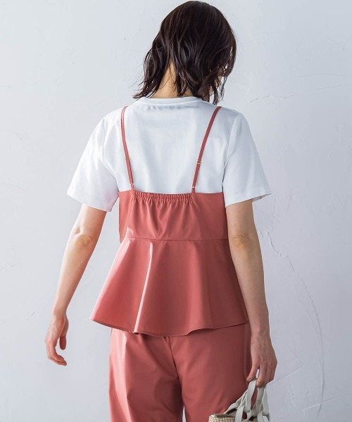 LAUTREAMONT(ロートレアモン)の「アシメラップキャミブラウス≪セットアップ対応/洗濯機で洗える≫(シャツ/ブラウス・レディース・オレンジ/ベージュ・9号)」の20枚目の写真