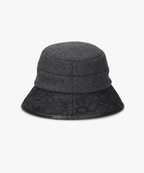 Chapeau d' O（シャポードオー）の「Chapeau d' O  Race Brim Beaver Cloche / シャポードオー（ハット・レディース・ライトベージュ/ダークグレー/ベージュ・M/57.5cm）」の5枚目の写真