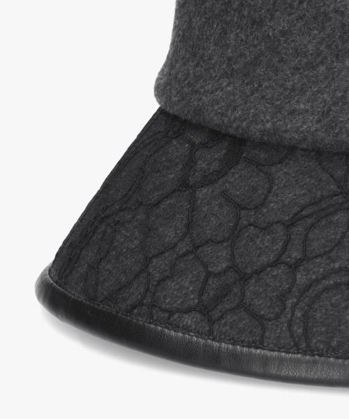 Chapeau d' O（シャポードオー）の「Chapeau d' O  Race Brim Beaver Cloche / シャポードオー（ハット・レディース・ライトベージュ/ダークグレー/ベージュ・M/57.5cm）」の7枚目の写真