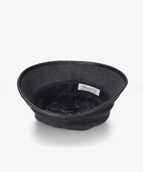 Chapeau d' O（シャポードオー）の「Chapeau d' O  Race Brim Beaver Cloche / シャポードオー（ハット・レディース・ライトベージュ/ダークグレー/ベージュ・M/57.5cm）」の9枚目の写真