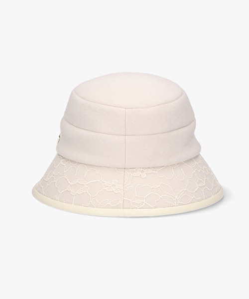 Chapeau d' O（シャポードオー）の「Chapeau d' O  Race Brim Beaver Cloche / シャポードオー（ハット・レディース・ライトベージュ/ダークグレー/ベージュ・M/57.5cm）」の20枚目の写真