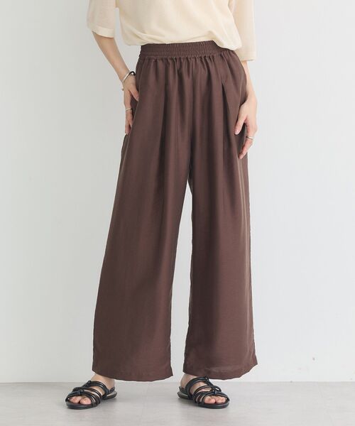 earth music&ecology（アースミュージックアンドエコロジー）の「リラックスタックパンツ（その他パンツ・レディース・チャコールグレー/ブラック/ブラウン・FREE）」の16枚目の写真