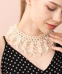 Merry Gem（メリージェム）の「【Merry Gem】選べるバリエーション パール付け襟 パールネックレス 結婚式 パーティー オケージョン 二次会 成人式 同窓会 謝恩会 KNF-TP（ネックレス）」